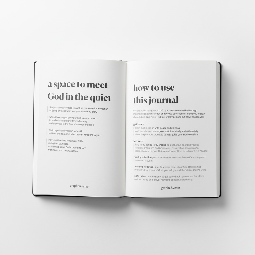 bible study journal - 12 week study - LET THERE BE LIGHT