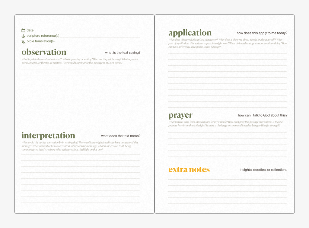 bible study journal - 12 week study - WORD MADE FLESH