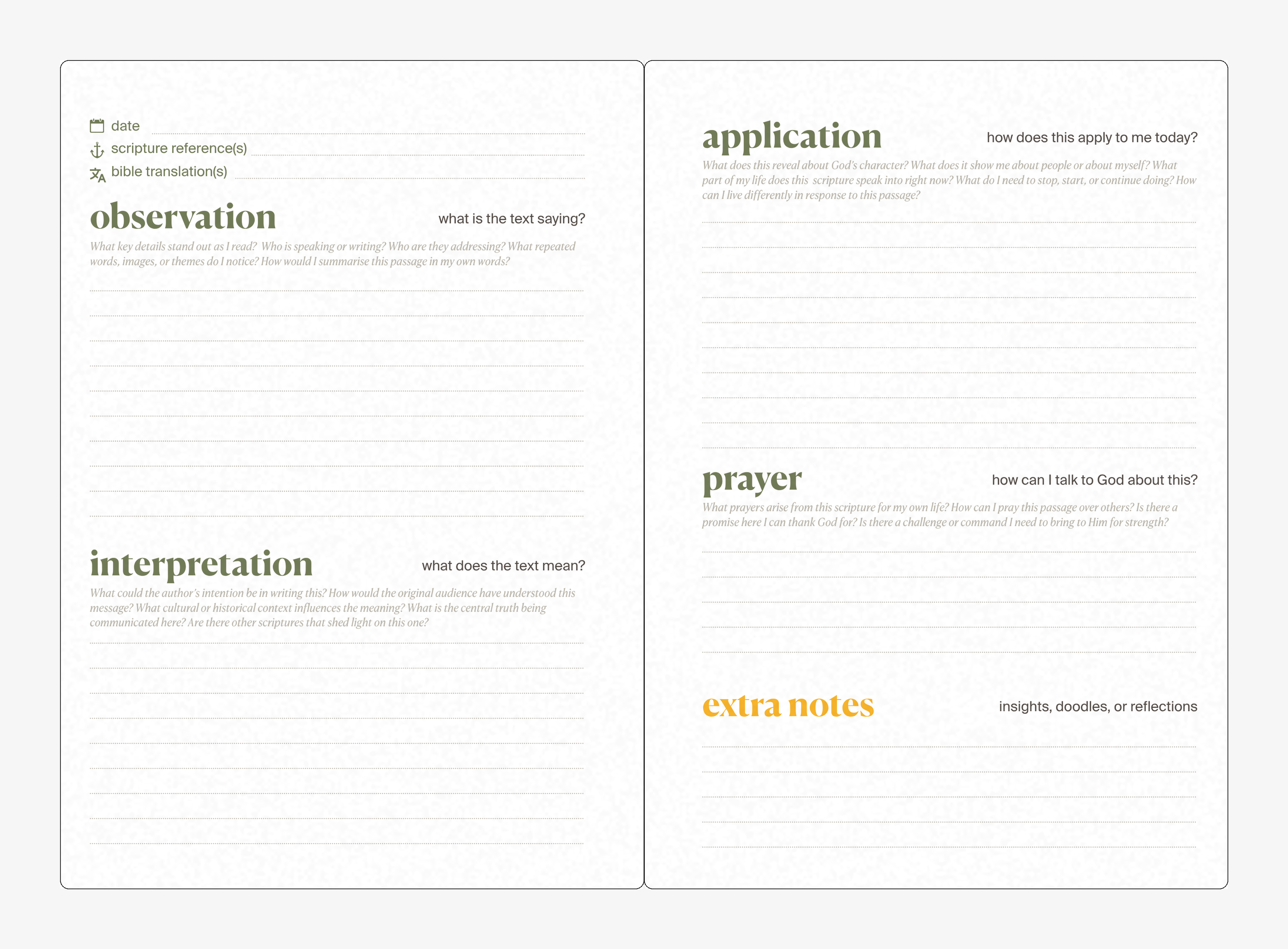 bible study journal - 12 week study - WORD MADE FLESH